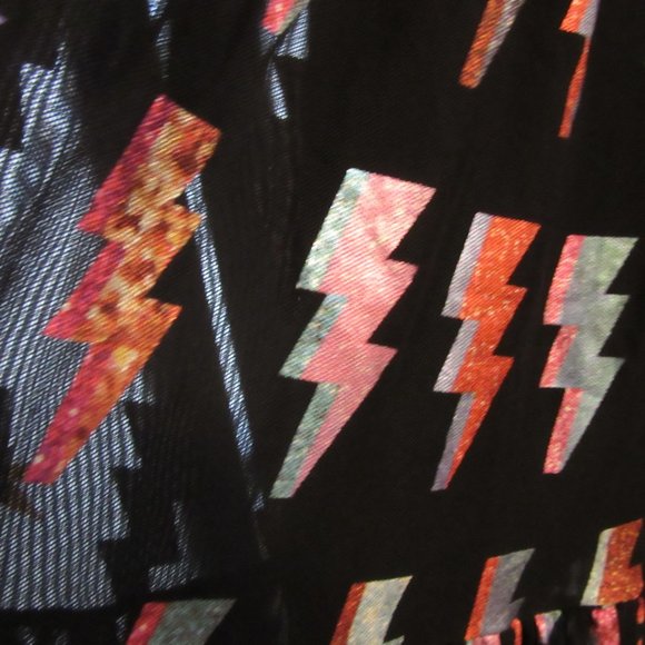 Blackmilk Ziggy Two Tier Sheer Midaxi Skirt  Bowie Stardust Small Sold Out - Picture 8 of 15